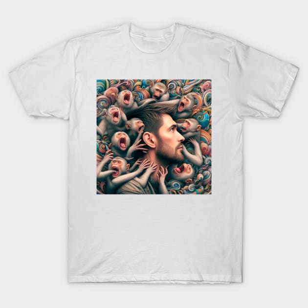 Monkeys bite me T-Shirt by Marccelus